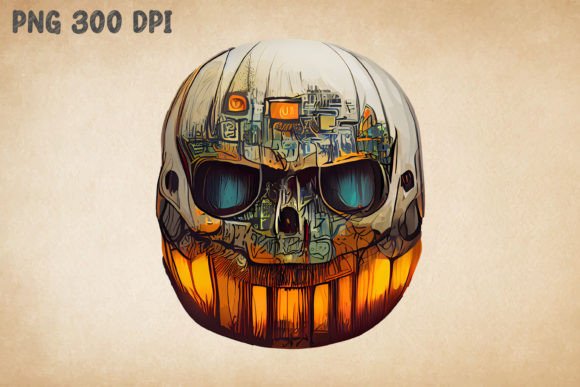 Download Skull Pumpkin Ghibli Style 2 - Pumpkin Collection