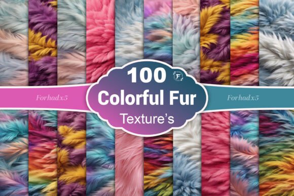Download Colorful Fur Texture Digital Paper - Texture Collection