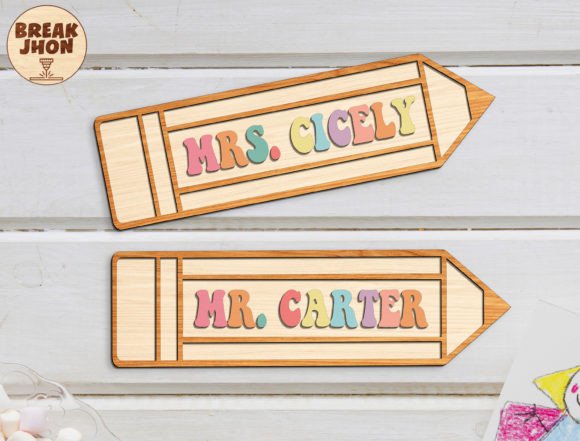 Download SVG Laser Cut File Teacher Pencil Sign - Pencil Collection