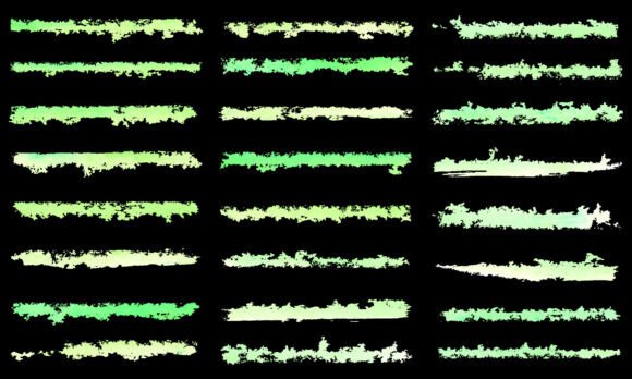 Download Green Textured Brush Strokes Collection - Texture Collection