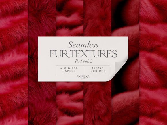 Download Red Fur Seamless Textures Paper Pack - Texture Collection
