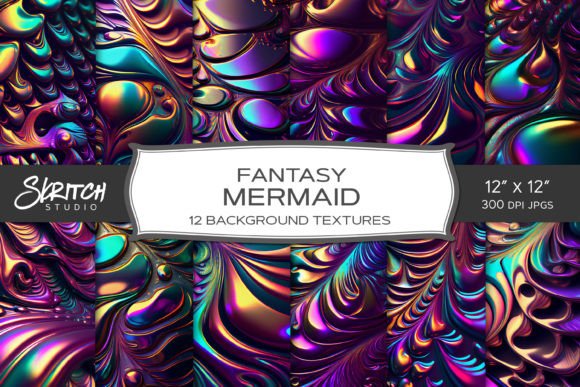 Download Fantasy Mermaid Background Textures - Texture Collection