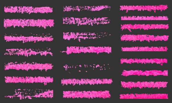 Download Pink Chalk and Crayon Textured Brush - Texture Collection