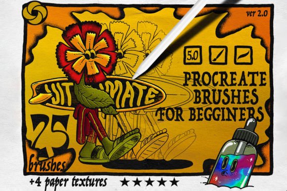 Download 25 Procreate Brushes for Beginners - Premium Bundle