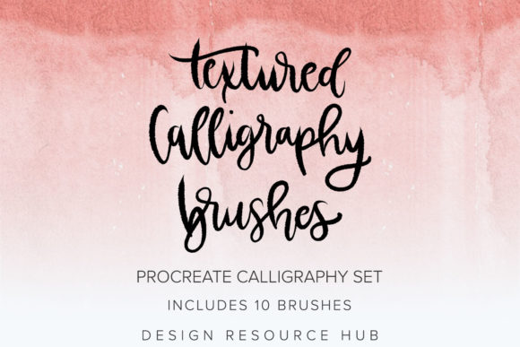 Download Textured Calligraphy Procreate Brushes - Texture Collection