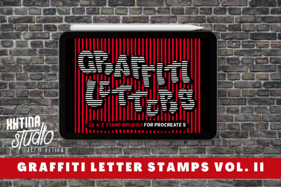 Download Graffiti Letter Stamps for Procreate II - Letter Collection