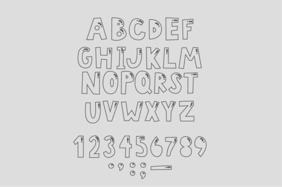 Download Vector Capital Letter Font with Kids - Letter Collection