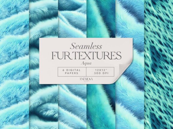 Download Title: Aqua Fur Texture Pattern Pack - Texture Collection