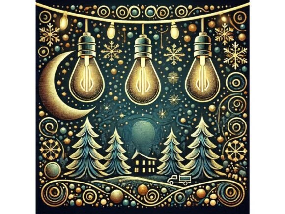 Download Holiday Lights with Textured Brush Detai - Texture Collection