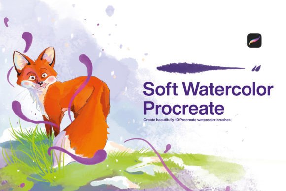 Download 10 Soft Watercolor Brushes Procreate - Watercolor brushes procreate Collection