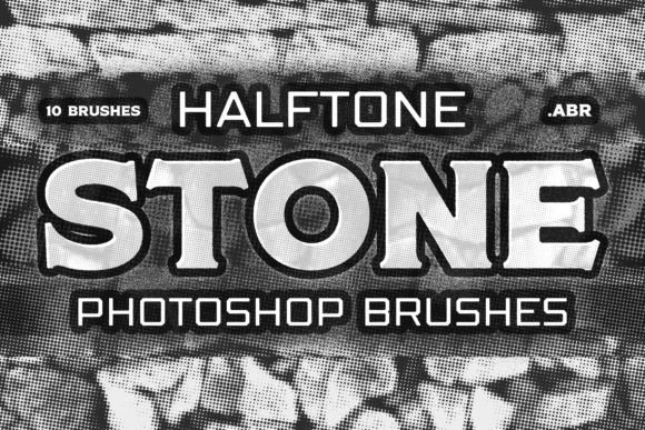 Download 10 Halftone Stone Texture Brushes - Texture Collection