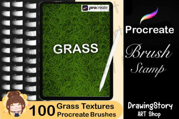 Download 100 Procreate Grass Texture Brushes - Texture Collection
