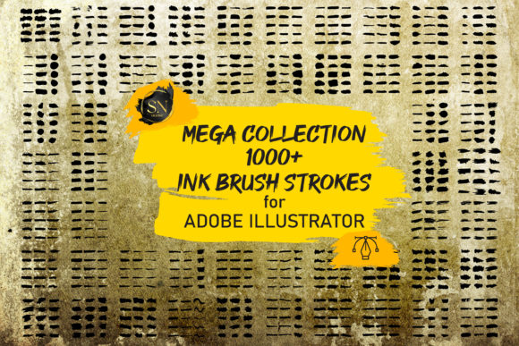 Download Ink Textured Brush. Grunge Strokes - Texture Collection
