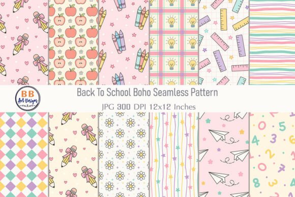 Download Back to School Paper Pattern Background - Pattern background Collection