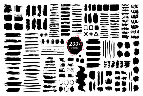 Download Ink Textured Brush Set - Texture Collection