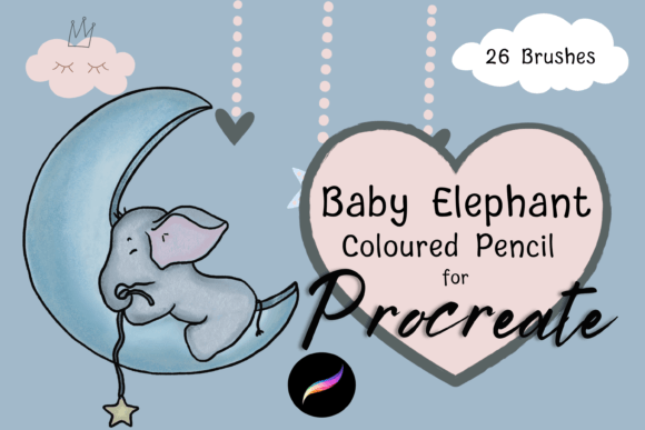 Download Baby Elephant Coloured Pencil Procreate - Pencil Collection