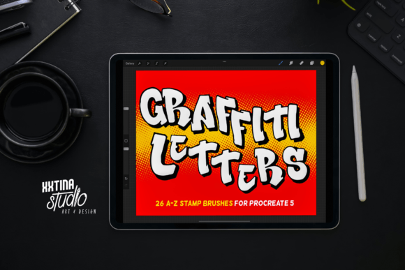 Download Graffiti Letter Stamps for Procreate I - Letter Collection